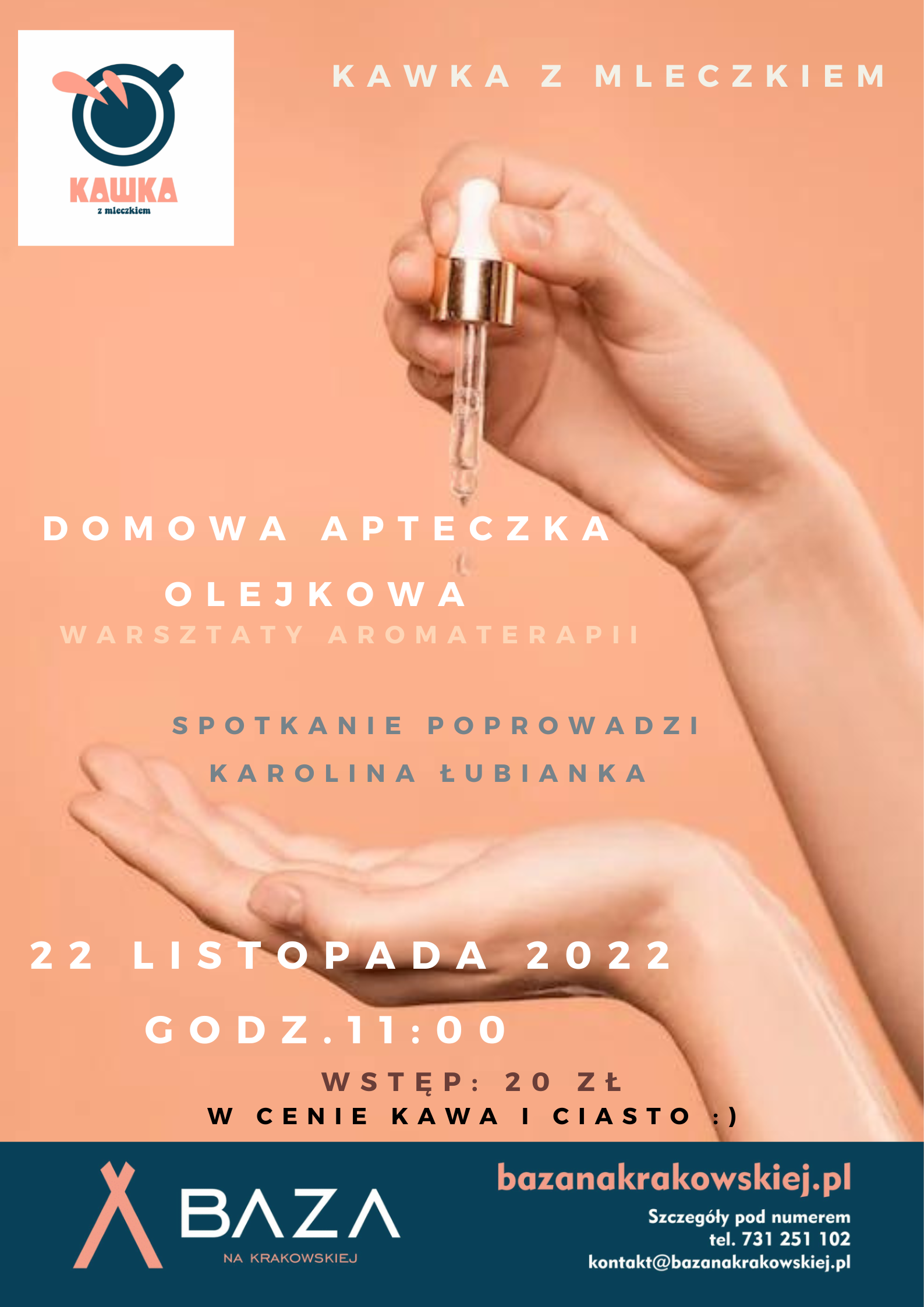 Kawka z Mleczkiem Warsztaty aromaterapii 22.11.2022