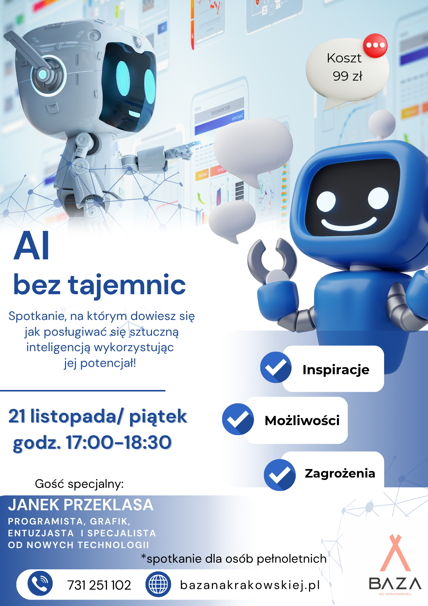 AI bez tajemnic- spotkanie dla fanów nowych technologii